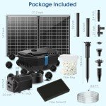 Solar Fountain Kit with 30W Pump and Filter