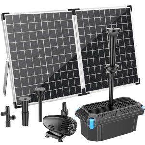 55W Solar Pond Filter & Pump Kit