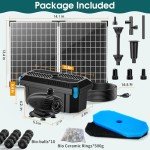 55W Solar Pond Filter & Pump Kit