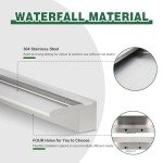Stainless Steel Waterfall Fountain for Garden & Pond
