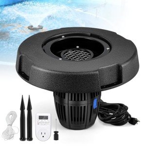 5000GPH Floating Pond Fountain Aerator with Timer