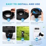 5000GPH Floating Pond Fountain Aerator with Timer