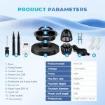 5000GPH Floating Pond Fountain Aerator with Timer