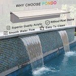 24" App-Controlled Waterfall Spillway with LED Lights