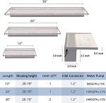 24" App-Controlled Waterfall Spillway with LED Lights