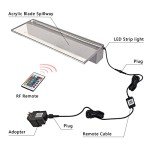 24" App-Controlled Waterfall Spillway with LED Lights