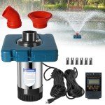 750W Floating Pond Fountain with Timer & Cord