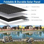 Solar Fountain Pump with Pond Filter Kit 40W