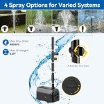 Solar Fountain Pump with Pond Filter Kit 40W