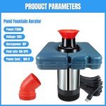1HP Floating Pond Fountain Aerator with Power Cord