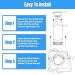 1HP Floating Pond Fountain Aerator with Power Cord