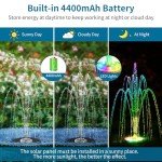 Pond Filter and Pump Kit with Solar Fountain