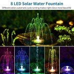 Pond Filter and Pump Kit with Solar Fountain