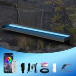 Stainless Steel Outdoor Pond Fountain with LED Light