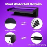 Stainless Steel Outdoor Pond Fountain with LED Light