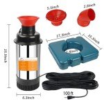1HP Stainless Steel Pond Fountain Aerator, 15000 GPH