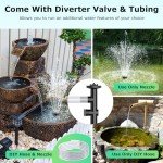 Solar Water Fountain Pump Kit - 450GPH Flow
