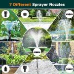Solar Water Fountain Pump Kit - 450GPH Flow