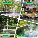 Solar Water Fountain Pump Kit - 450GPH Flow