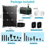Solar Water Fountain Pump Kit - 450GPH Flow