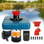 100FT Cord Floating Pond Fountain Aerator Pump