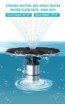 Large Pond Floating Fountain with Color-Changing Lights