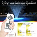 RGB LED Floating Pond Fountain Aerator with Controller
