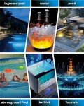 Submersible LED Pond Fountain Lights, Remote Control, Waterproof