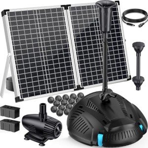 Solar Pond Filter and Pump Kit with Protection