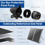 Solar Pond Filter and Pump Kit with Protection