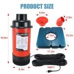 Goldlife 1HP Floating Pond Fountain Aerator