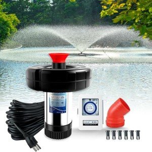 750W Floating Pond Fountain Aerator with Timer