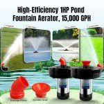 750W Floating Pond Fountain Aerator with Timer