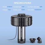 Henkur 1HP Floating Fountain Pump for Ponds