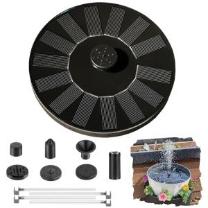 Solar Floating Fountain Pump with Anti-Collision Pole - 6 Nozzles