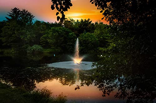 Scott Aerator Night Glo LED Pond Fountains Set