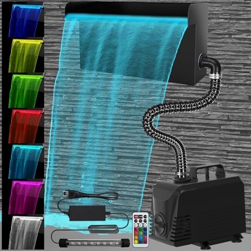 AquaMiracle Complete Pond Waterfall Kit with Lights