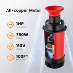 1HP Floating Pond Fountain Aerator with 2 Nozzles