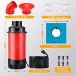 1HP Floating Pond Fountain Aerator with 2 Nozzles