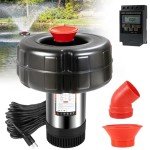 1HP Floating Pond Fountain Pump with Timer & Cord
