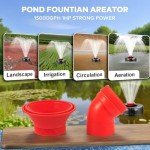 1HP Floating Pond Fountain Pump with Timer & Cord