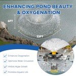 1HP Floating Pond Fountain Aerator with Timer