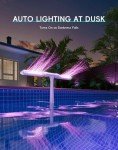 Solar Pool Fountain with Color-Changing Lights