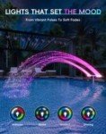 Solar Pool Fountain with Color-Changing Lights