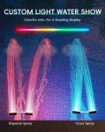 Solar Pool Fountain with Color-Changing Lights