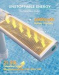 Solar Pool Fountain with Color-Changing Lights