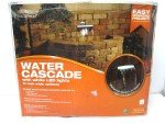 Lighted Outdoor Waterfall Spillway for Garden