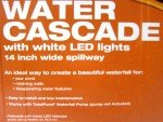 Lighted Outdoor Waterfall Spillway for Garden