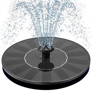 Mademax Solar Bird Bath Fountain Pump with Nozzles