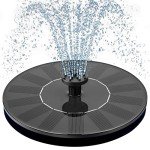 Mademax Solar Bird Bath Fountain Pump with Nozzles